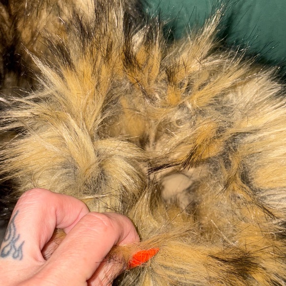 Club Exx (Dollskill) Faux Fur Platform Boots with Black Straps - Picture 4 of 6